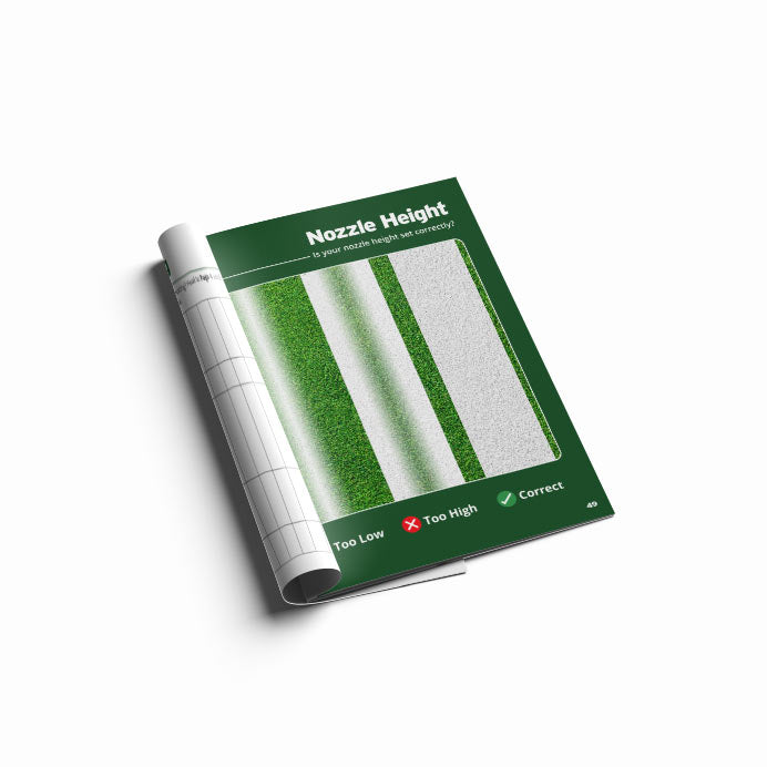 Manuale di tracciatura campi con tabella degli ugelli