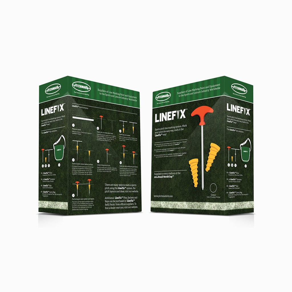 Scatole di LineFix, vista frontale e posteriore