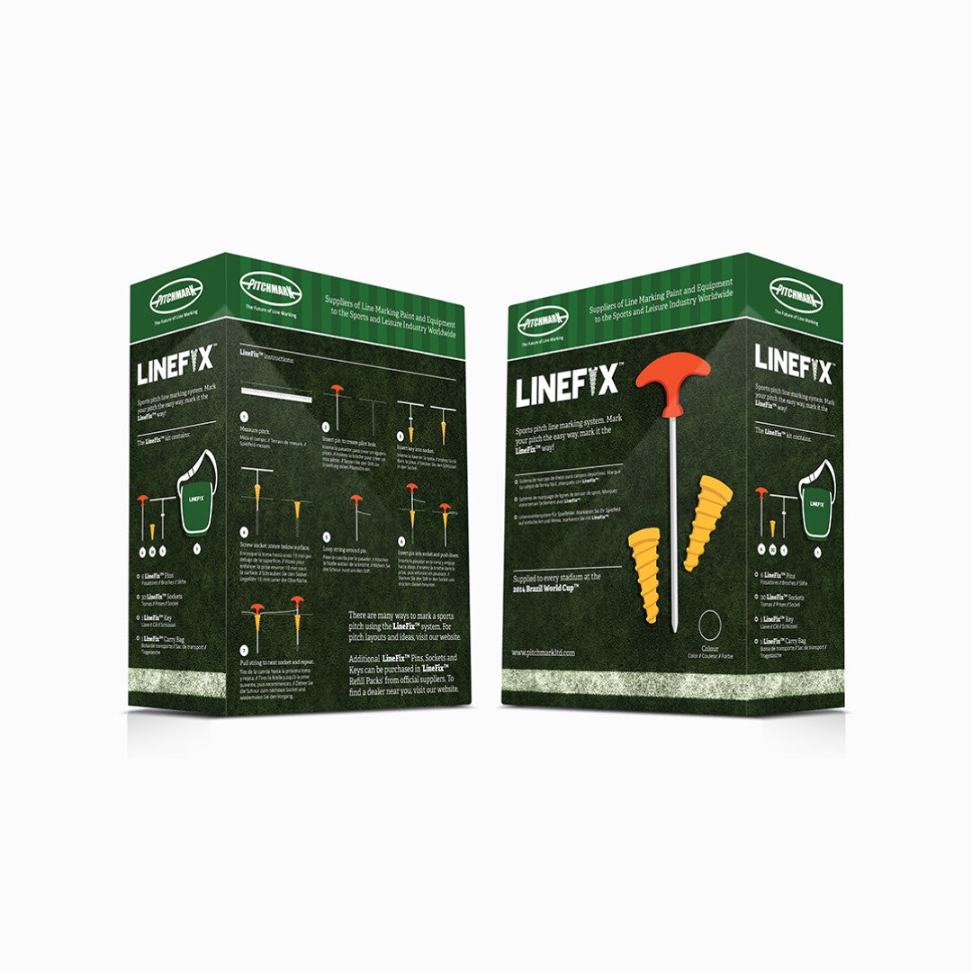 Scatole di LineFix, vista frontale e posteriore